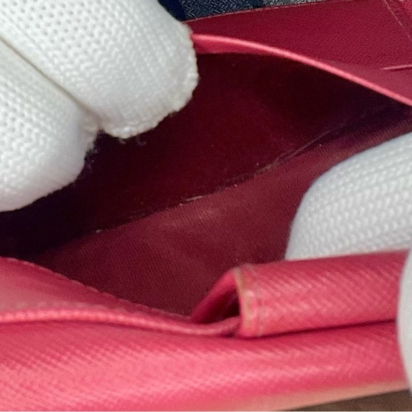 Prada Saffiano Leather Compct Bar Flap Wallet - Picture 12 of 12